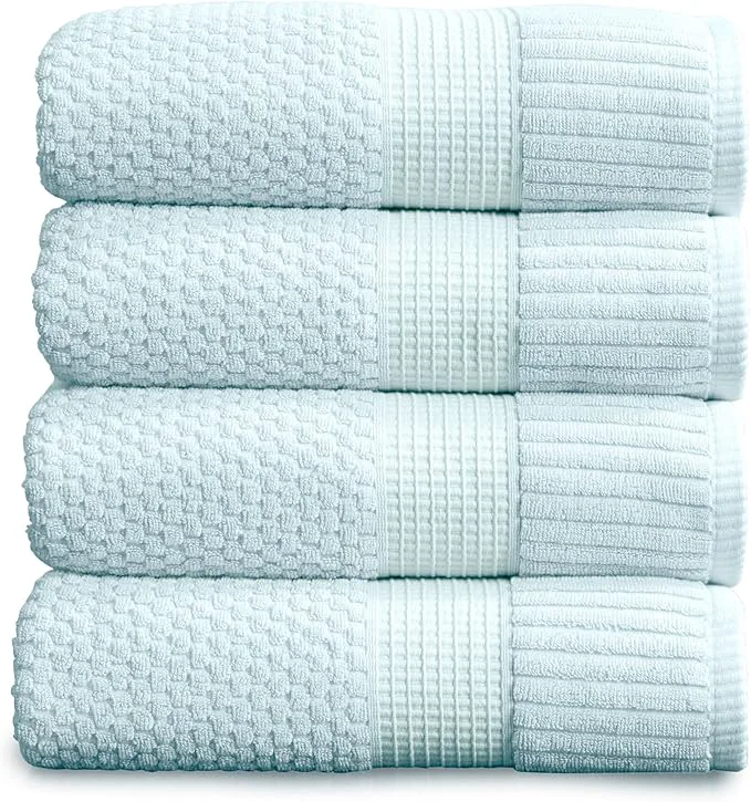 Artisan NY Loft Cotton Bath Towels 4 Pack Super Soft Absorbent Quick-Dry Bath Effective