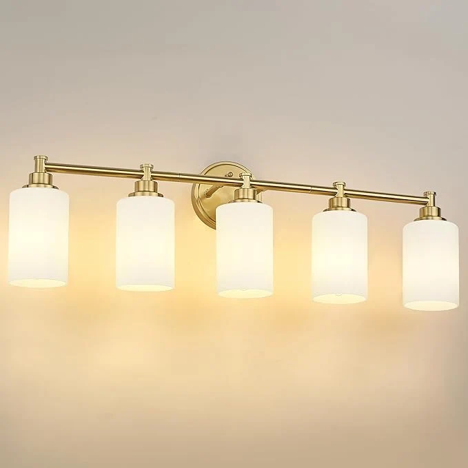 Secure FEMILA 5 Light Bathroom Light Fixture Over Mirror Bathroom Vanity Light Trendy