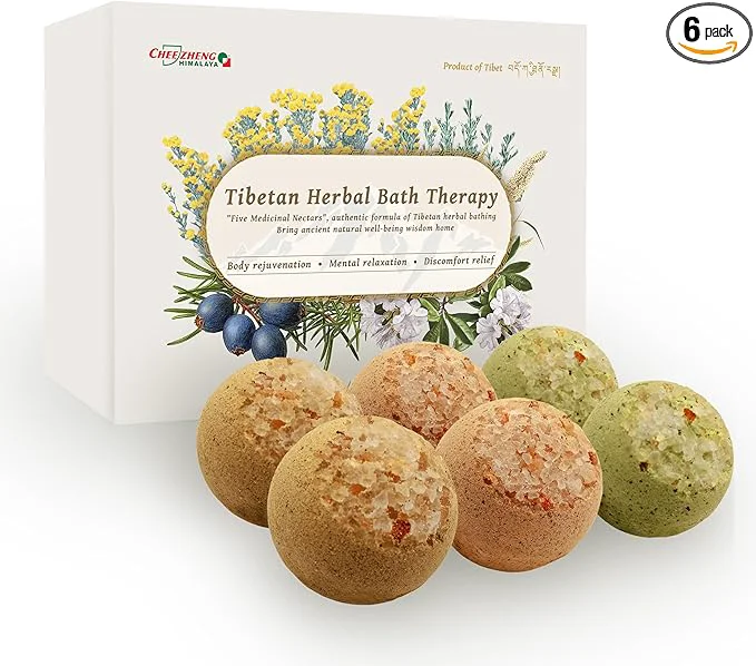 Powerful CheezhengHimalaya Tibetan Herbal Bath Therapy. Bath Bomb Gift Set Tibetan Environmentally Friendly