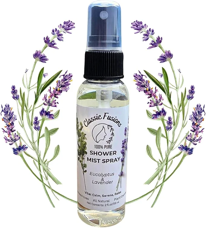 Recyclable Pure Eucalyptus Shower Mist Spray- 2oz Natural Mist Enhanced