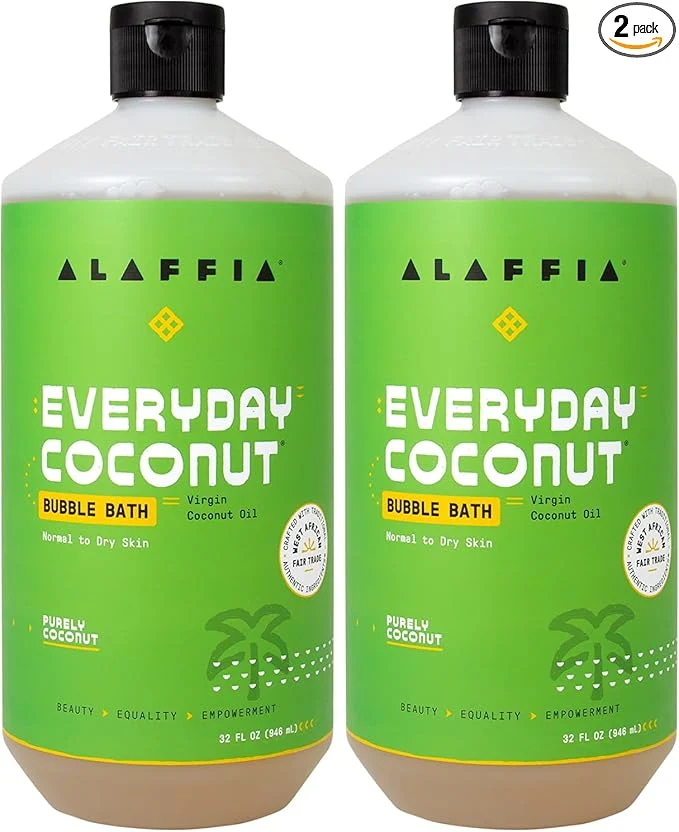 High-Grade Alaffia Everyday Coconut Bubble Bath Purely Coconut Scent 32 Oz Ea Efficient