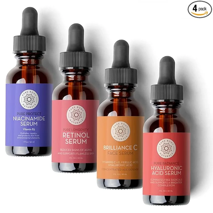 Easy-to-Use Pure Body Naturals Facial Serum Elite