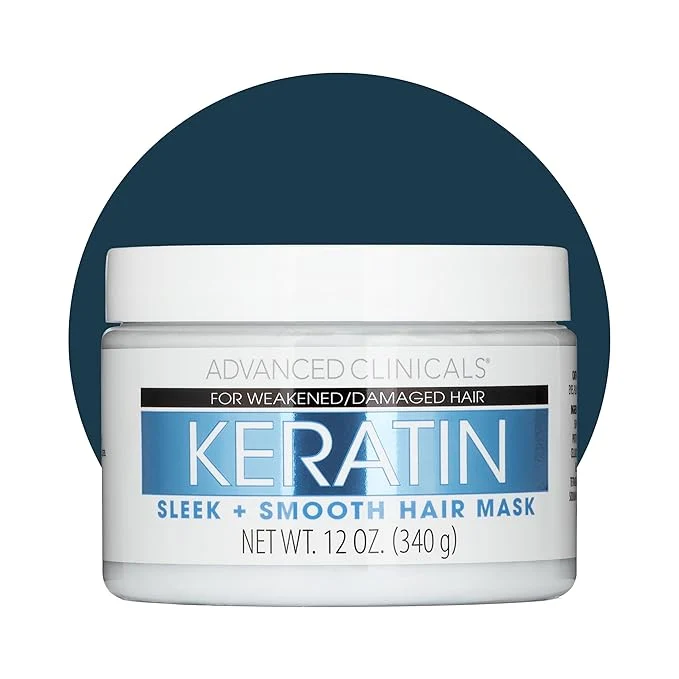 Consistent Advanced Clinicals Keratin Hair Mask Treatment 12 Fl Oz Certified