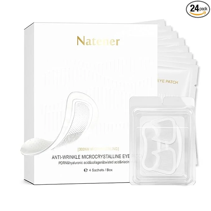 Detailed PDRN 4 Pairs Micro Eye Patches Crows Feet Wrinkle Patches Smile Lines Professional