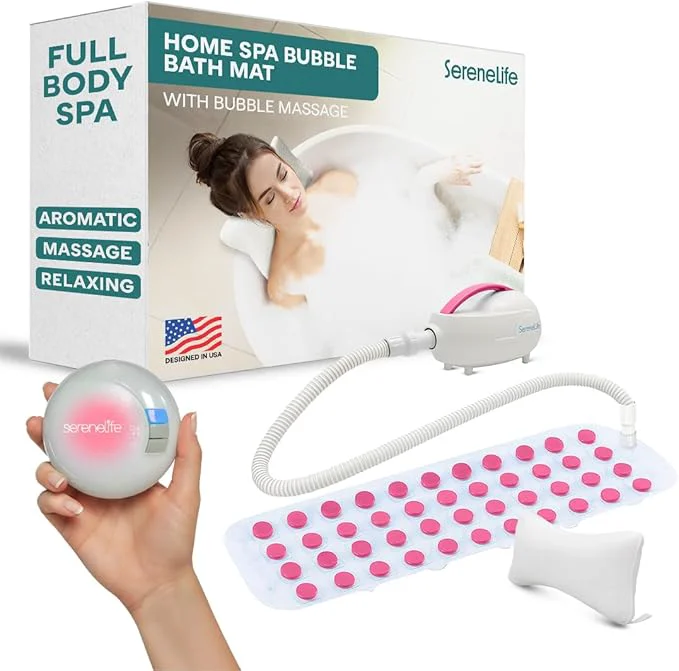 Relaxed SereneLife Bubble Bath Mat Original Design