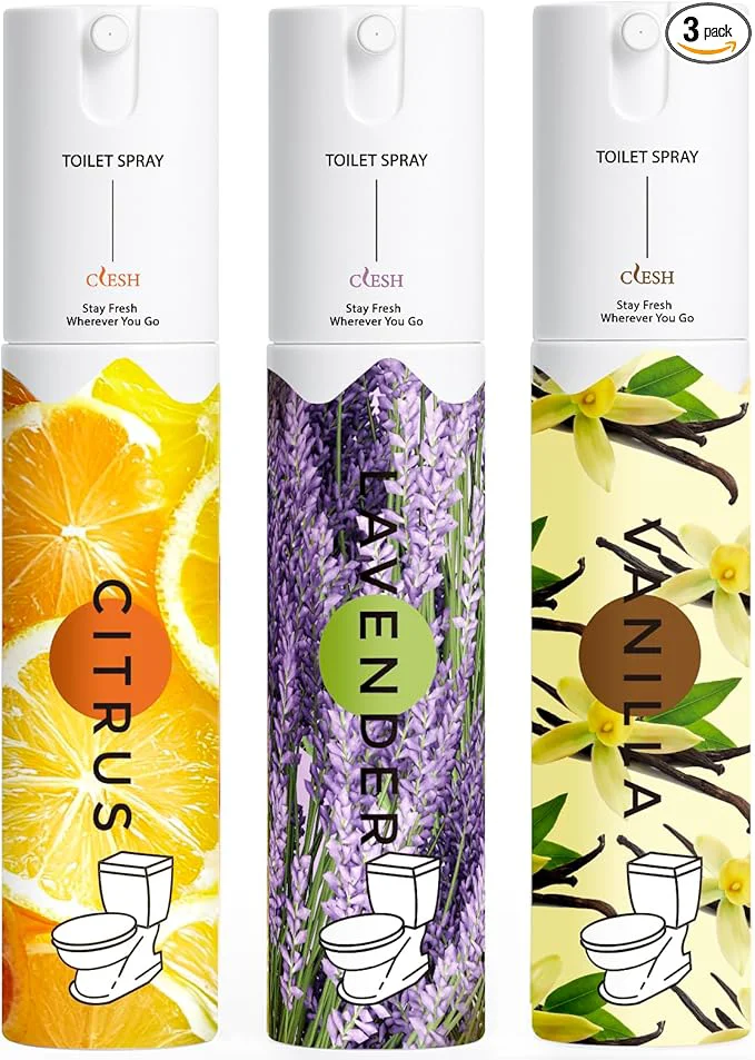 Artisan Travel Size Toilet Spray Bathroom Odor Eliminator 3 Pack 1 fl oz Each Contemporary