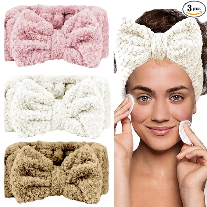 Casual LAPOHI 3 Pack Microfiber Bowtie Headbands Premium