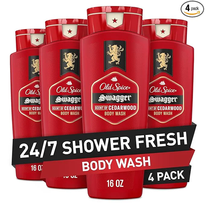Natural Old Spice Refreshing Body Wash for Men 3X Defense 24 7 Shower Fresh Elite