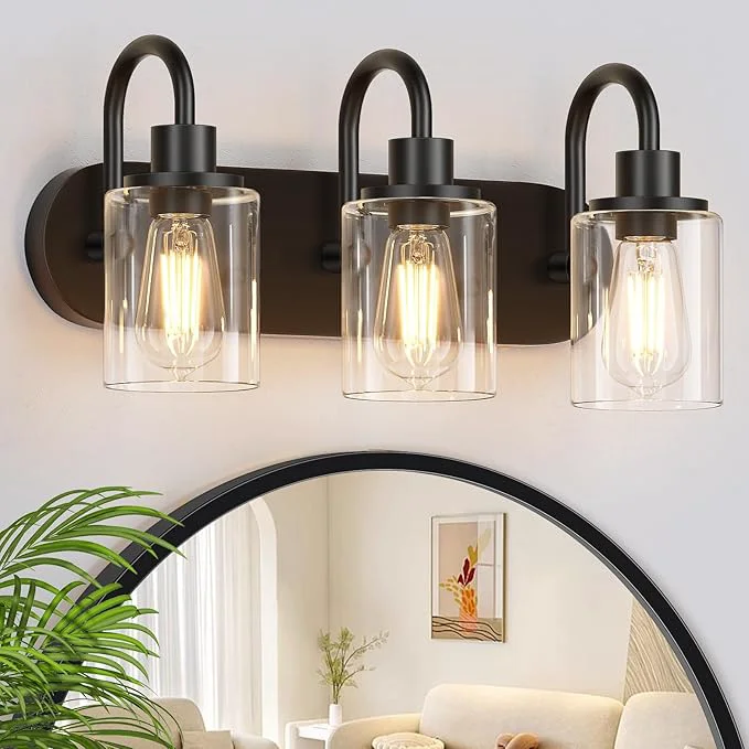 Trusted Baocuz 3-Light Bathroom Light Fixtures Modern Bathroom Wall Lamp Elegant