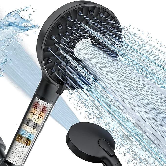 Sophisticated home Shower Head with Handheld High Pressure 10-Spd Detachable Chrome Elegant