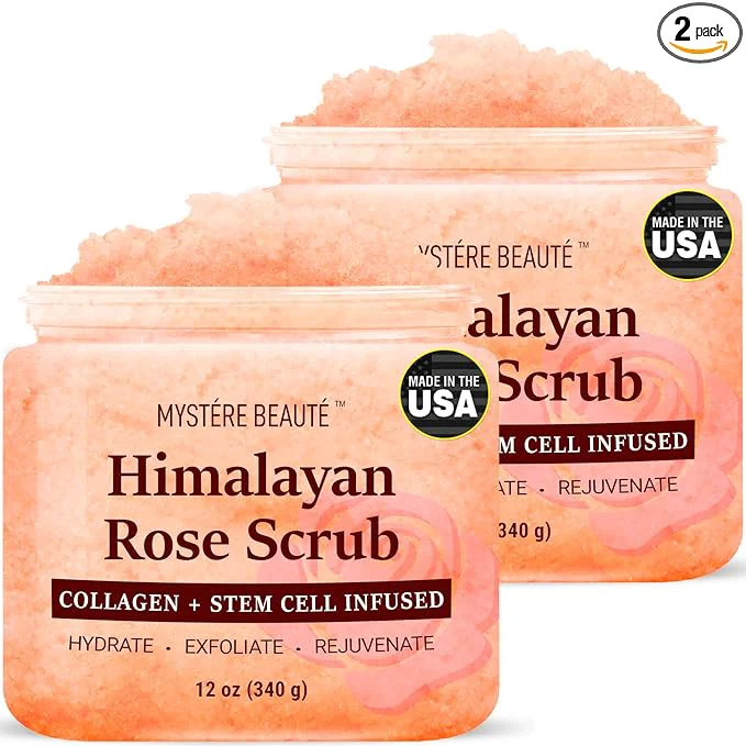 Superior MYSTÉRE BEAUTÉ Himalayan Salt Body Scrub Twin Pack Recyclable