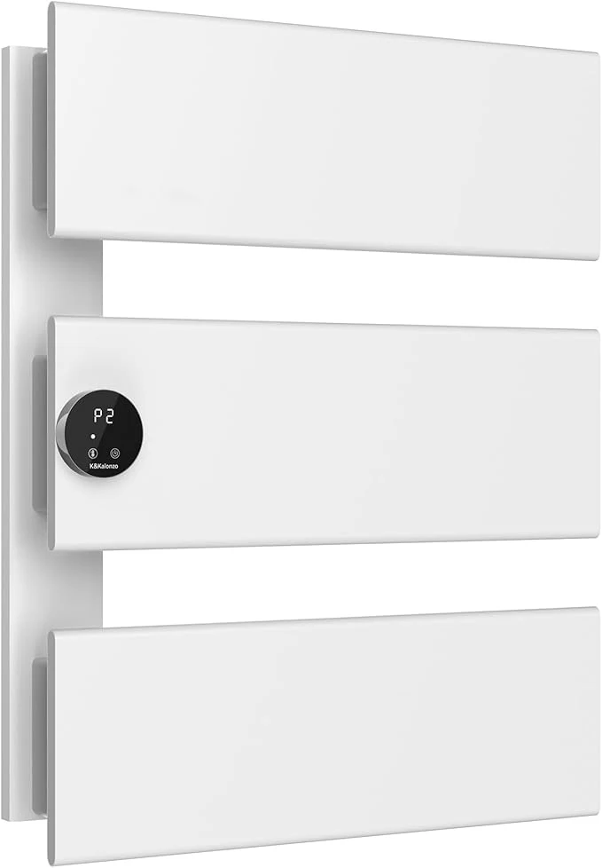 Detailed K KALONZO Electric Towel Warmer 18.35 W x 22.8 H Wall-Mounted Towel Heater Artisan