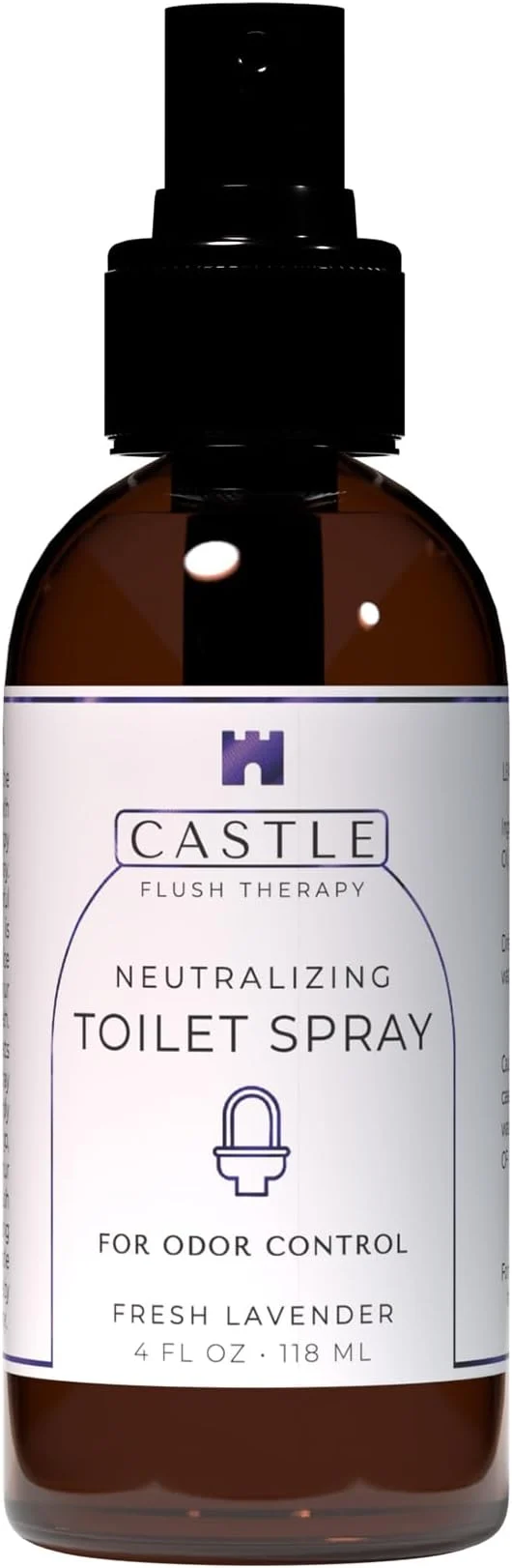 Functional Castle Flush Therapy Neutralizing Toilet Spray Odor Control Mist Over the Minimalist