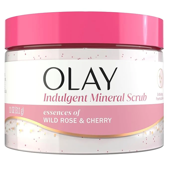 Genuine Olay Body Indulgent Mineral Scrub Skin Exfoliating Massaging Pearls Elegant