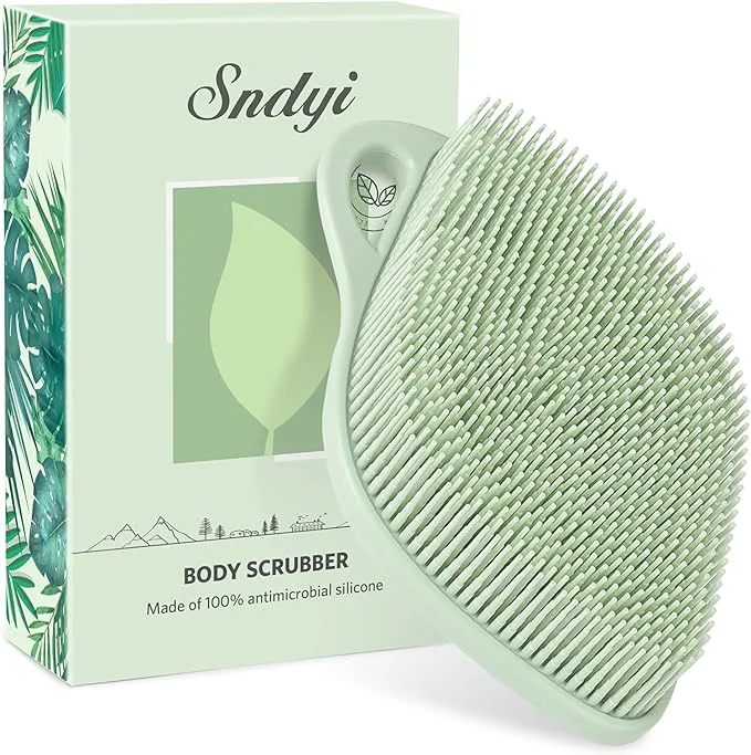 Next-Generation Sndyi Silicone Body Scrubber Gentle Exfoliating Body Scrubber Versatile