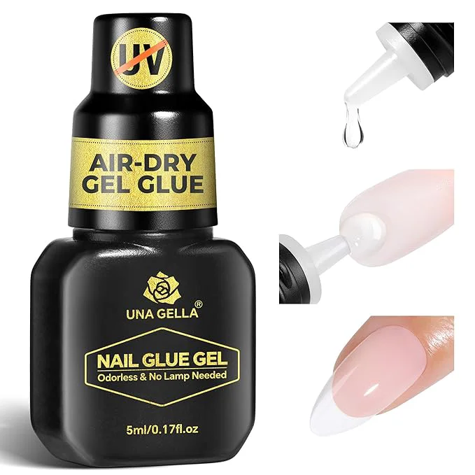 Practical UNA GELLA 5ml Super Strong Gel Nail Glue Environmentally Friendly