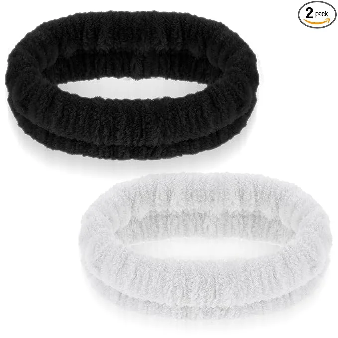 Professional 2Pcs Spa Headband Make Up Headband Hair Head Band Responsible