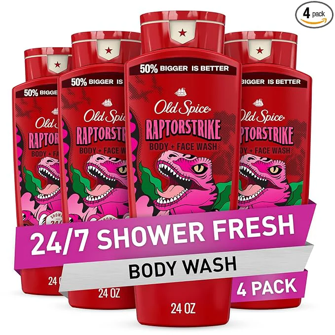 Original Design Old Spice Cleansing Body Wash for Men 3X Defense 24 7 Shower Fresh Safe