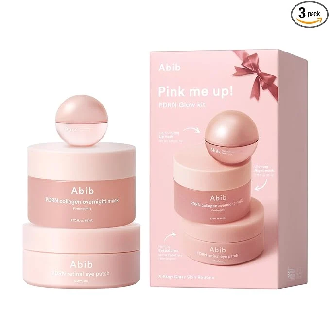 Innovative Abib Pink Me Up Pdrn 3 Step Glow Kit Overnight Firming Jelly Mask PDRN Premium