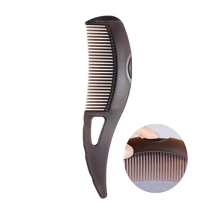 Effective Dandruff Comb with Self-Cleaning Hollow Teeth Massage Handle Organic
