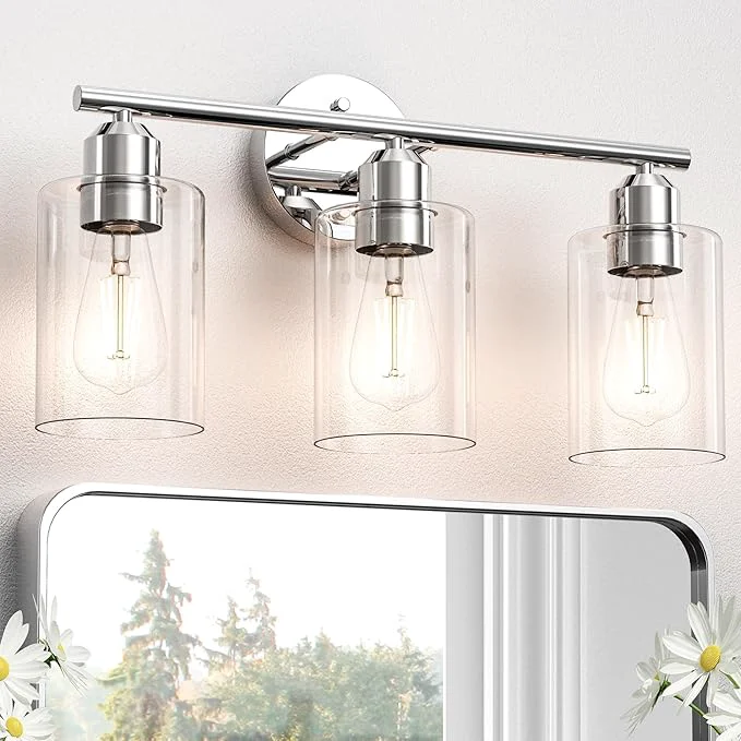 Enhanced Espird Bathroom Vanity Light Fixtures Polished Chrome Bathroom Lighting Fixture Practical