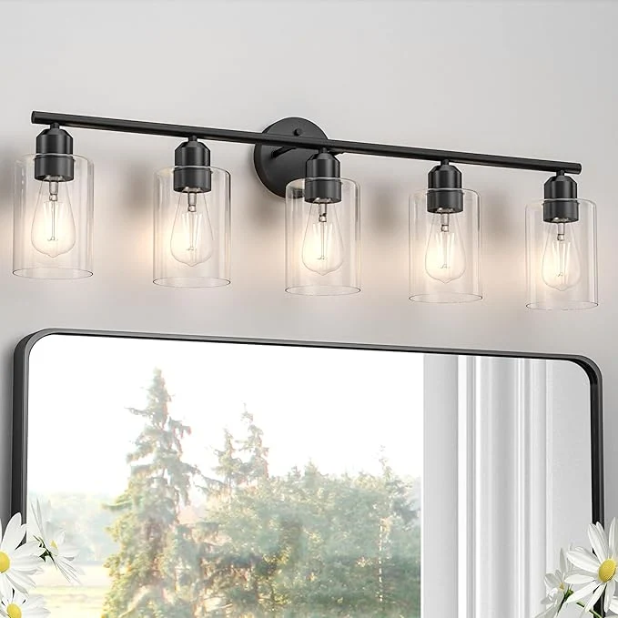 Advanced Espird Bathroom Vanity Light Fixtures Matte Black Bathroom Lighting Fixture Elite