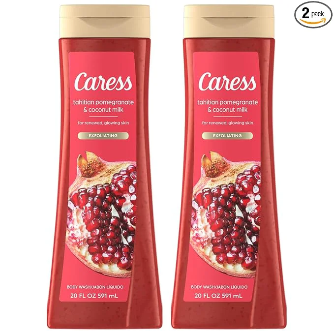 Pure Caress Body Wash Tahitian Pomegranate Coconut Milk Moisturizing Body Wash Premium
