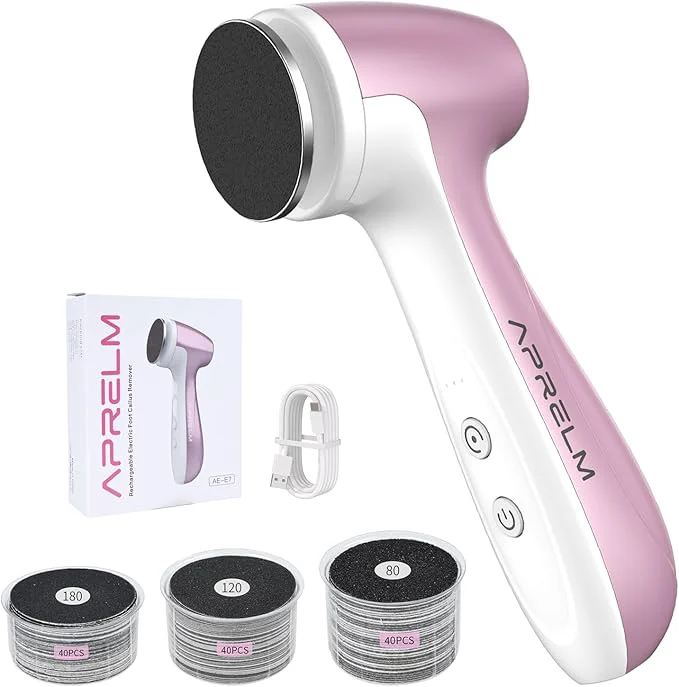 Exceptional APRELM Rechargeable Electric Foot Callus Remover Prestigious