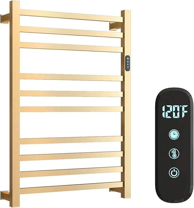 Long-Lasting Luxury Heated Towel Rack for Bathroom Wall Mounted Electric Towel Warmer Racks Organic
