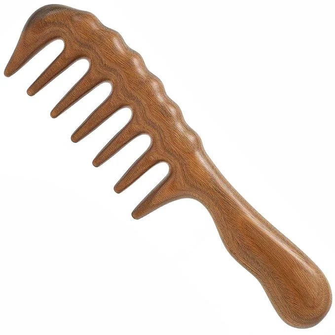 Responsible Massage Comb - Wooden Scalp Massager and Gua Sha Solid