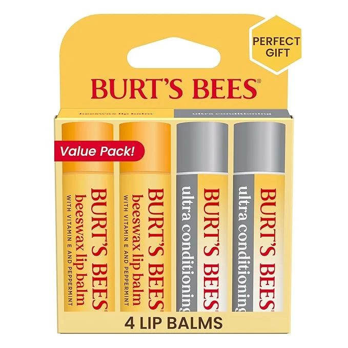 Dependable Burt's Bees Lip Balm Beeswax and Ultra Conditioning Lip Balm Pack Hydrating Classic