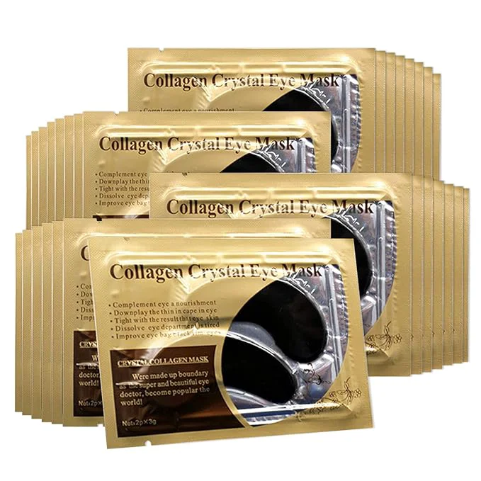 Healthy Permotary 30 Pairs Gel Collagen Eye Pads Crystal Collagen Under Eye Mask Contemporary