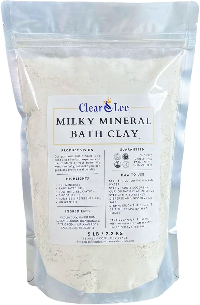 User-Friendly ClearLee Milky Mineral Bath Clay Green