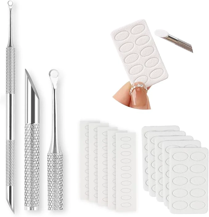 Refined Pre-Treatment Cuticle Pusher ASTONFOG Dual Ended Cuticle Remover Russian Prep Fine Crafted