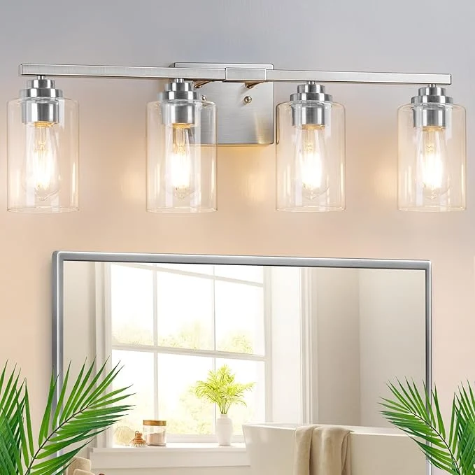 Outstanding VerRon 4-Light Bathroom Light Fixtures Classic Wall Light Fixture Quality