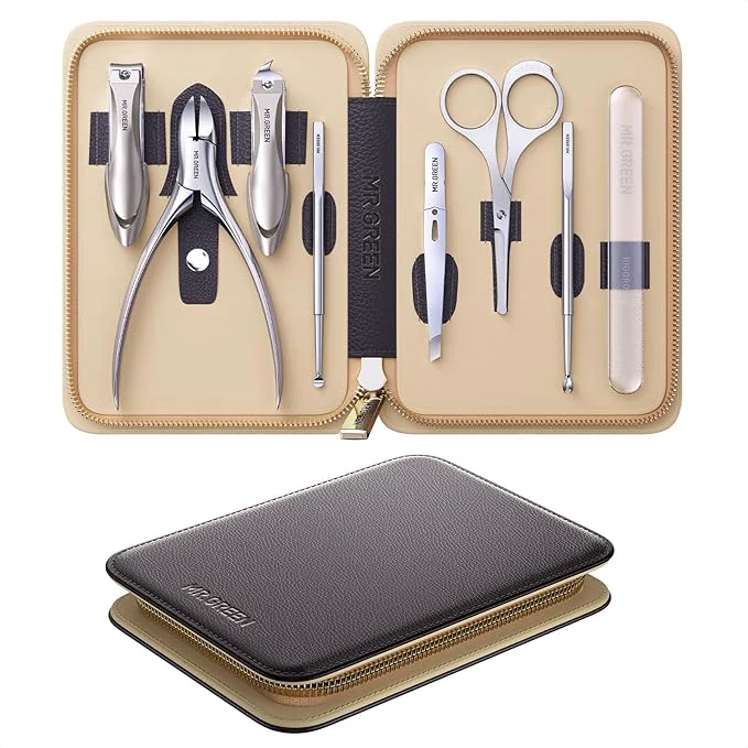 Artisan MR.GREEN 8-in-1 Manicure Pedicure Set – Professional German Stainless Steel Optimized