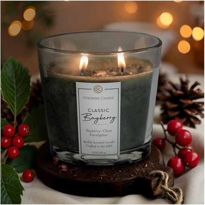 Powerful Colonial Candle Bayberry Scented Candle Jar Highly Fragranced Candles Excellent