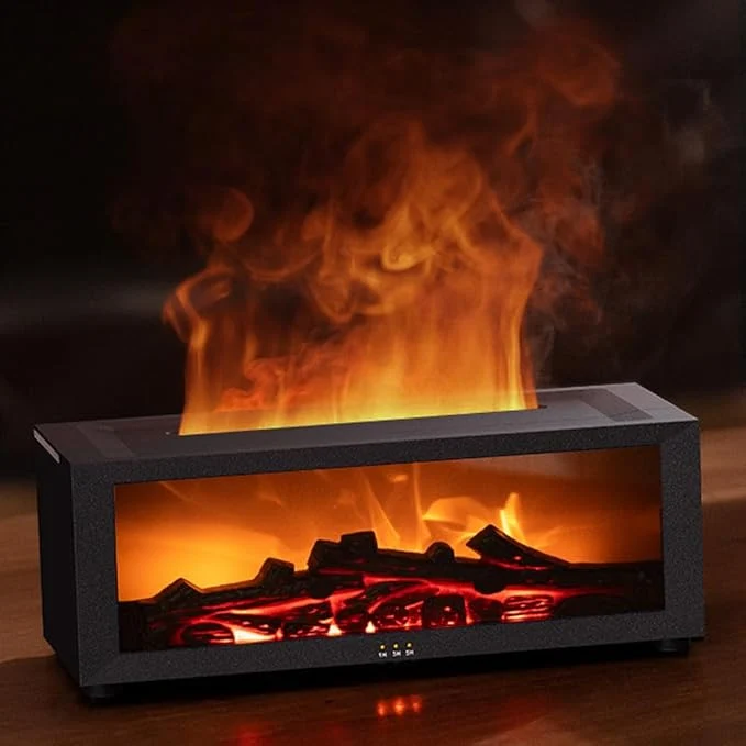 Carefully Designed Essential Oil Diffuser Fireplace Flame Oil Diffuser Refined