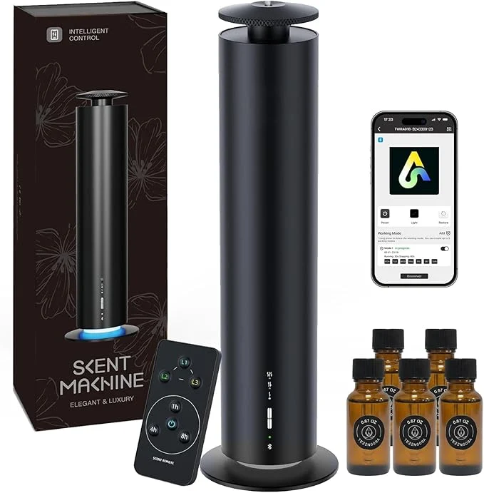 Authentic Waterless Essential Oil Diffuser Long Lasting Aromatherapy Scent Diffuser Healthy