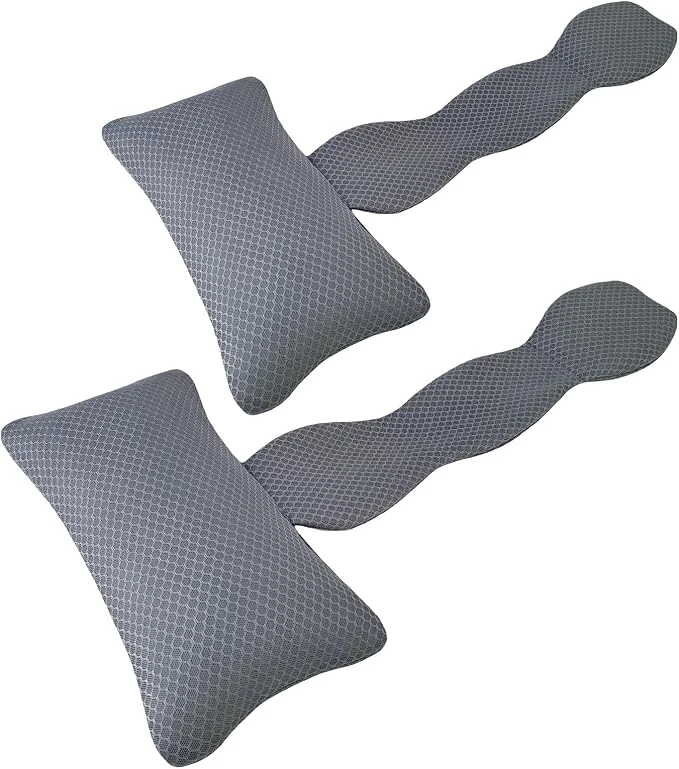 Environmentally Friendly REEZEIVI 2 Pack Hot Tub Headrest Pillow Chaise Lounge Pillows Outdoor 3D air Smooth