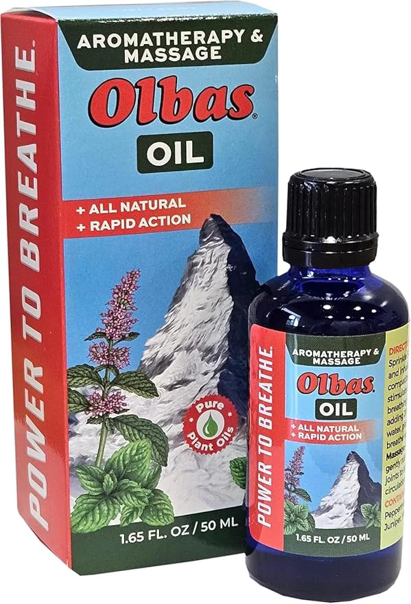 Trendy Olbas Massage and Aromatherapy Oil 1.65 Fl Oz body massage oil Swiss Herbal Top-Quality
