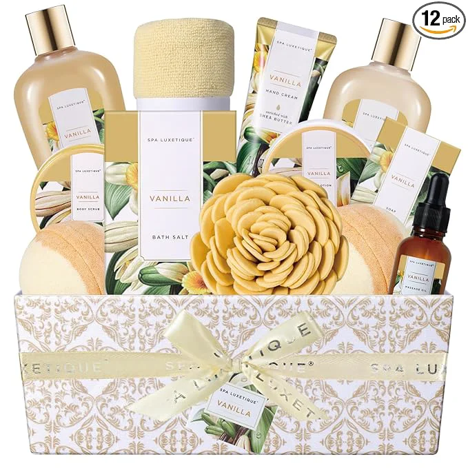 Solid Spa Gift Baskets for Women Spa Luxetique Spa Gifts for Women Birthday Gifts Clean