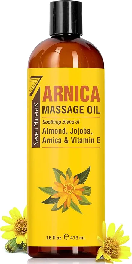 Refined Seven Minerals Arnica Sore Muscle Massage Oil Smooth