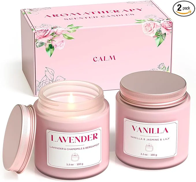 Casual NORVENCE Scented Candles Gift Set Stress Relief Candles World-Class