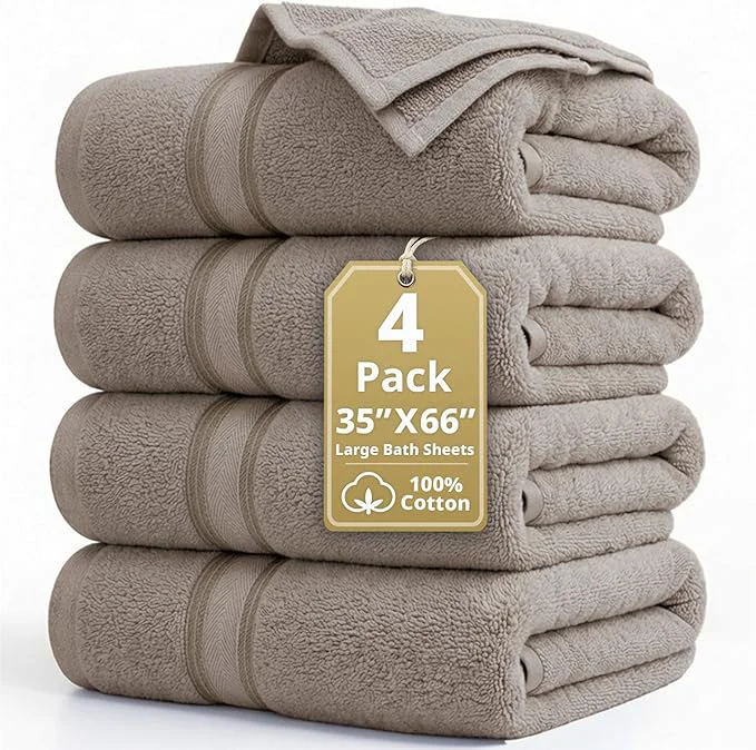Clean LANE LINEN Extra Large Bath Towels Next-Generation