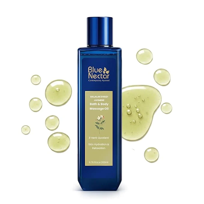 Expertly Made Blue Nectar Sensuous Jasmine Body Massage Oil Excellent