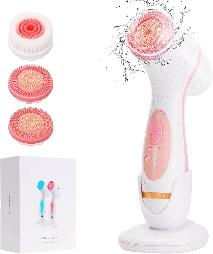 Sophisticated Facial Cleansing Brush 3 in 1 Electric Face Scrubber Enhanced