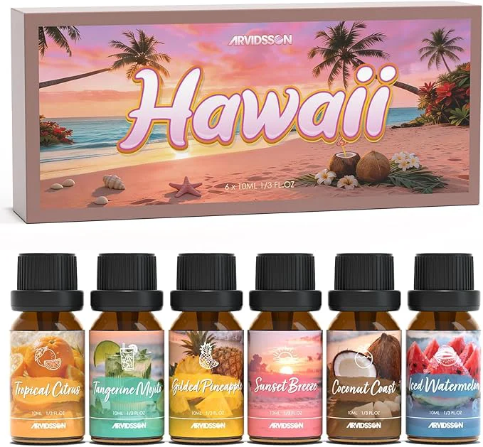 Selected ARVIDSSON Hawaii Fragrance Oil Set Summer Essential Oils Modern