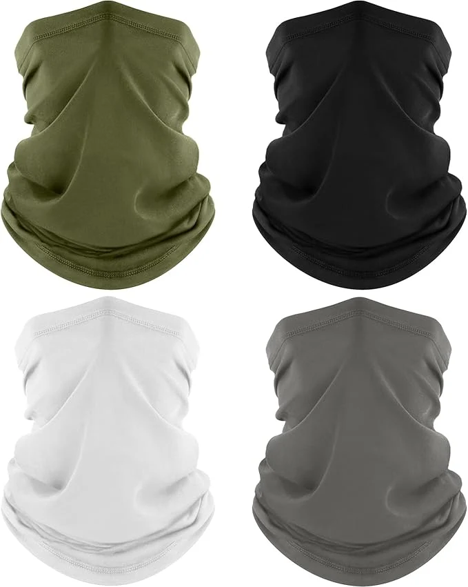 Modern ROXUN 4 Pack Neck Gaiter Cooling Breathable Face Mask UV Protection Scarf Casual