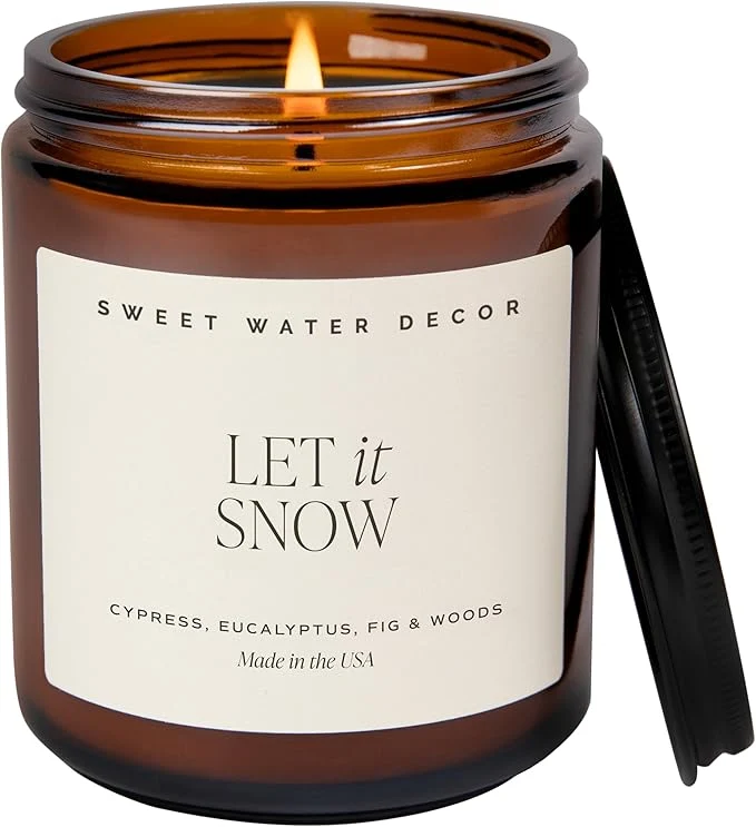 Original Sweet Water Decor Let it Snow Christmas Scented Candles Quality